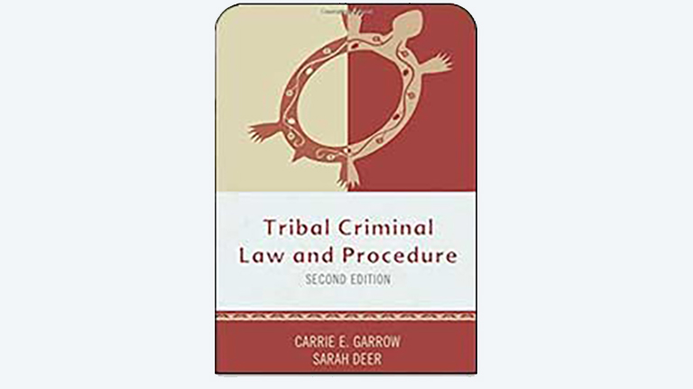 Image of book cover for "Tribal Criminal Law and Procedure"