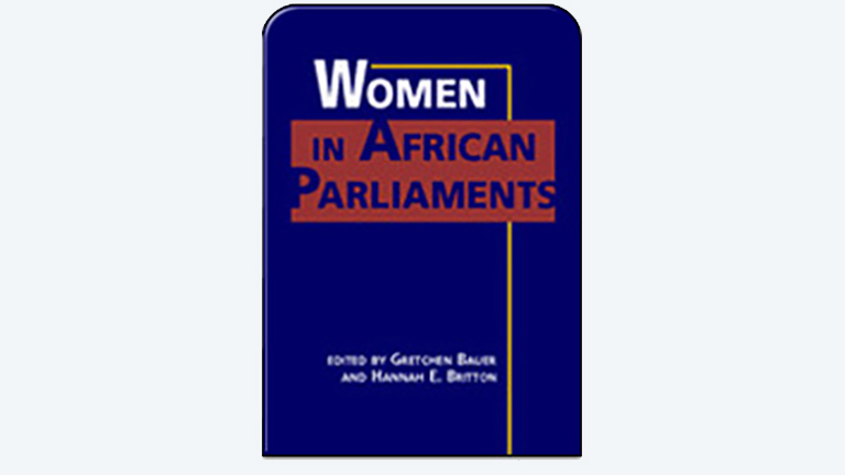 Image of book cover for "Women in African Parliaments"