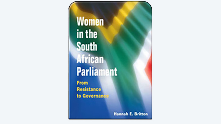 Image of book cover for "Women in the South African Parliament: From Resistance to Governance"
